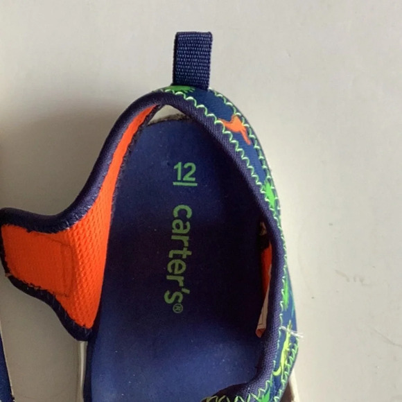 Carters Aquatic Water Shoes Kids Size US12 Dinosaurs Swim Swimming Sandals - Picture 3 of 4
